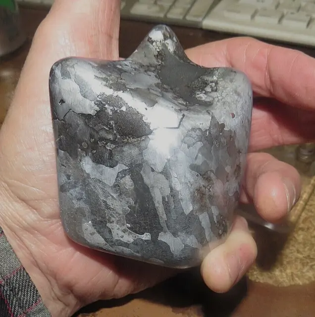Beautiful 1038 Gm Campo Del Cielo Polished & Tumbled Etched Meteorite