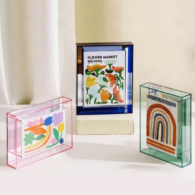 5 Inch Photo Frame Box Colorful Poster Mounting Display Stand