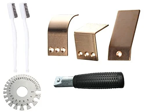 Welding Spoon Copper Welding Spoon Welders Helper,3 Plate Set, Flat/Curved/An...
