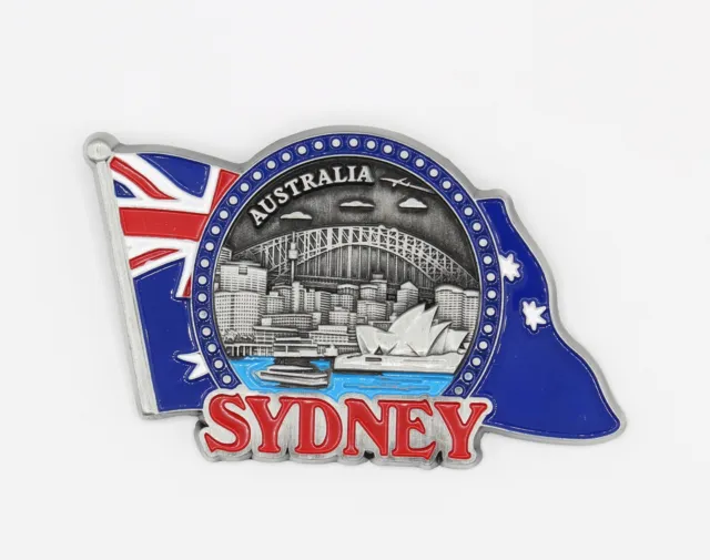 3D - SYDNEY - AUSTRALIA -Souvenir Fridge Magnet Kitchen Decor Holiday Gift-Metal