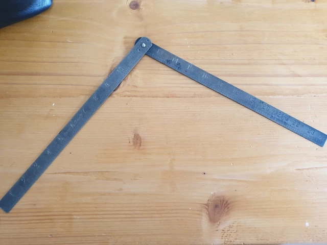 Vintage J Rabone & Son Birmingham Folding 24" Ruler