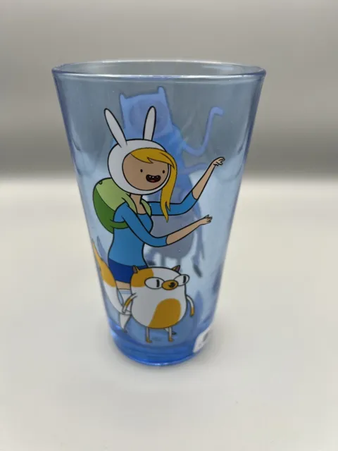 Adventure Time Finn and Jake Fionna Blue Pub Pint Glass Cartoon Network NEW