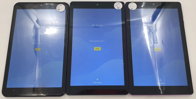Assorted ONN Tablets N/A Fair Condition WiFi Only GL Lot of 5