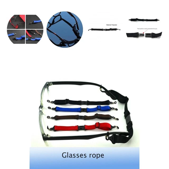 Cuerda de gafas antideslizante lentes de ajuste universal reutilizables