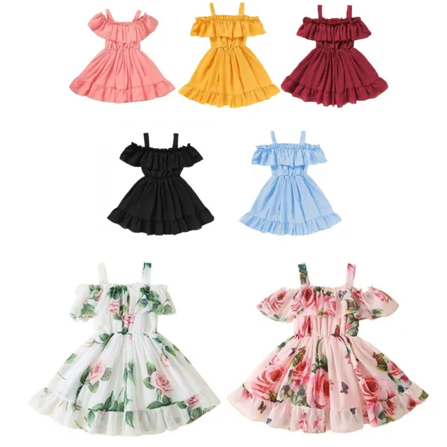 Infant Girls Princess Dress Baby Kids Summer Casualwear Fashion Skirt Costumes