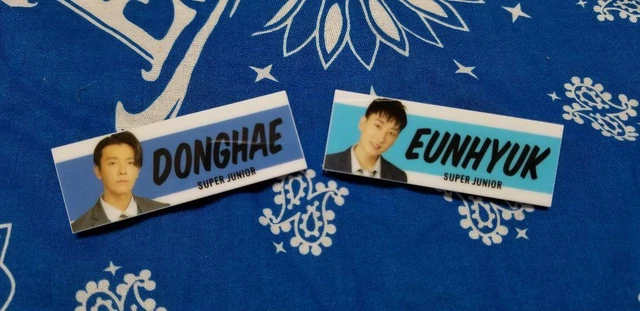 SUPER JUNIOR SJ School Donghae Eun Hyuk Name tag set