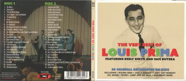 LOUIS PRIMA / THE VERY BEST OF / 2CD ALBUM  (2016) feat Keely Smith & Sam Butera