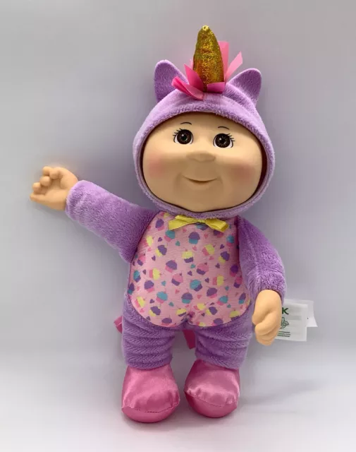 Cabbage Patch Kids Cutie Purple Unicorn 10”Plush Fantasy Friends Collection Baby