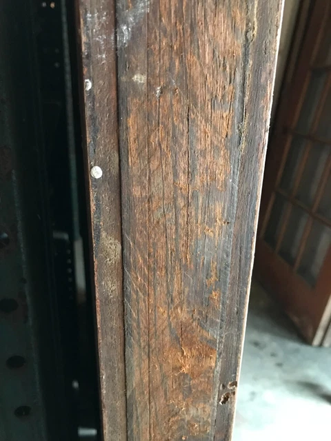 Antique Pair Large Thick Wood 36X108 Pocket Door Room Dividers Old VTG 237-23B 12