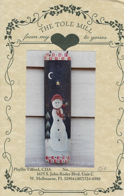 Eins Little Schneemann Phyllis Tilford Dekorativ Malen Muster Paket