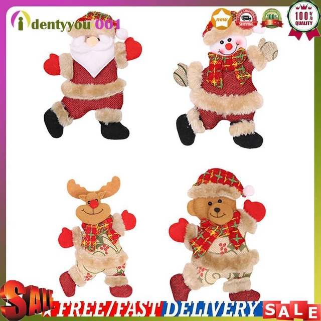 Christmas Ornaments Santa Claus Snowman Elk Tree Pendant Doll Hanging Decoration
