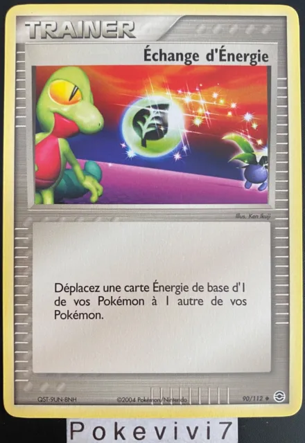 Carte Pokemon ECHANGE D'ENERGIE 90/112 Bloc EX Rouge Feu Vert Feuille FR NEUF
