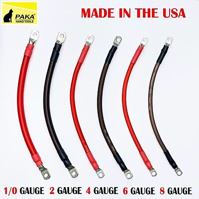 2/0, 1/0 , 2 ,4 ,6 , 8 AWG Gauge Battery Cable Inverter Cables Solar, RV, Car,