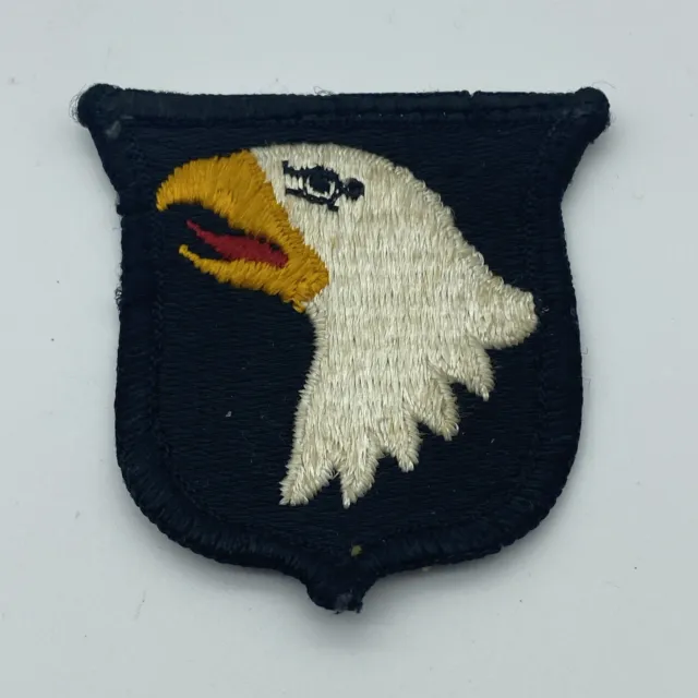 WW2 101st Airborne Screaming Eagle Patch 2.25” X 2.25” Original Red Tongue