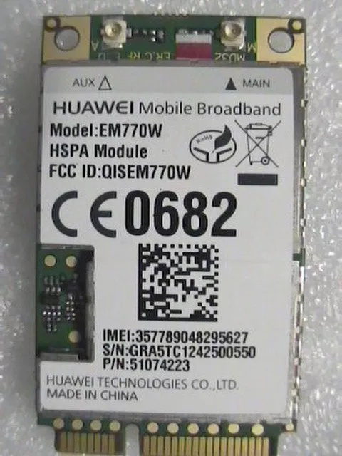 HUAWEI EM770W 3G WWAN 7.2Mbps HSDPA for Acer laptops LC.21300.066