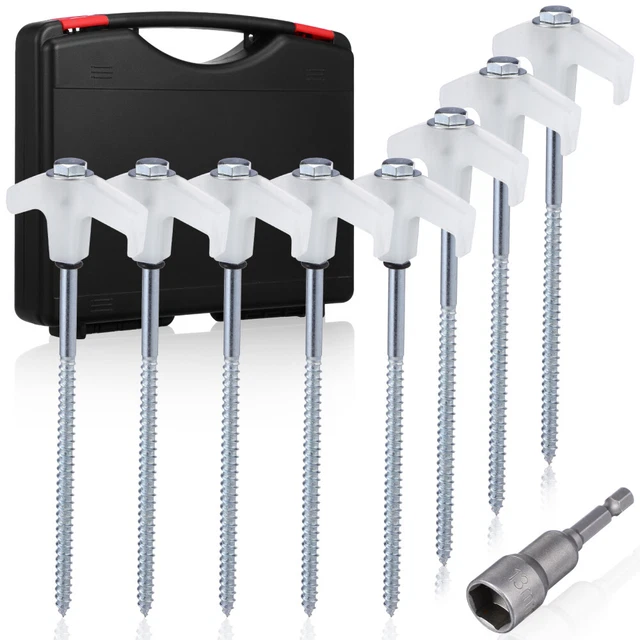 ProPlus Lot De 10 Piquets De Tente En Plastique 9 Cm – Fixation Bâche Sol & Tapis De Tente