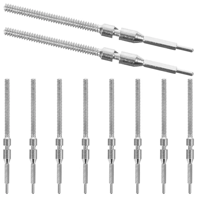 10 Pcs Acier Pièces De Tige Montre Outil Réparation D'horloger