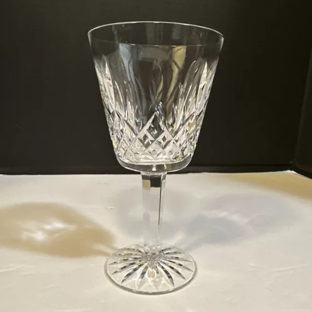 1 (One) WATERFORD LISMORE Cut Lead Crystal Claret Wine Glass-Signed