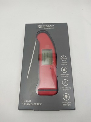 ETI Superfast Thermapen termometro 4  Rosso  Brevettato Automatica 360 ° di Rotazione Display 