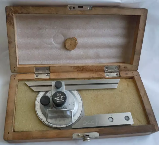 MITUTOYO Bevel Protractor Machinest Tool