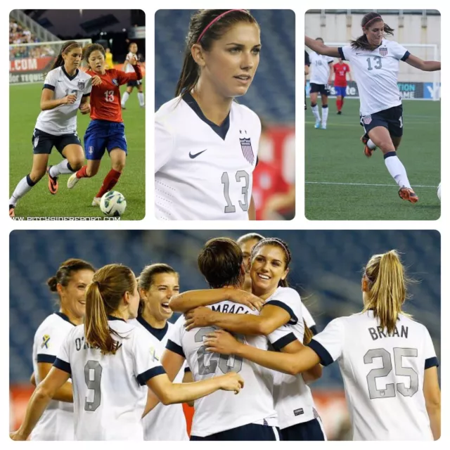 Nike Uswnt 2013 Centennial Home #13 Alex Morgan Soccer Jersey S