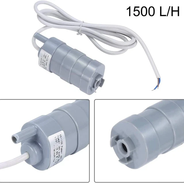 Pompe à Eau Submersible 12V 1500L/H - Pompe 12 Volts Puissante Pour Caravane, Camping, Jardin Et Usage Domestique