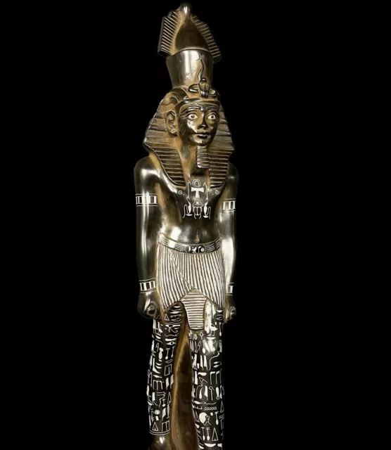 Large Unique Ancient Egyptian RAMSES II wearing the double crown