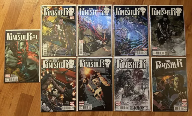 Marvel - The Punisher (2011) #1-9, 11-13, 15 Comic Book Lot Set Rucka Checchetto