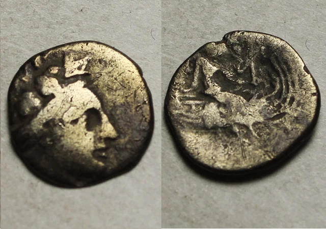 RARE GENUINE ANCIENT Greek silver coin Euboia Histiaia 146-196 BC ...