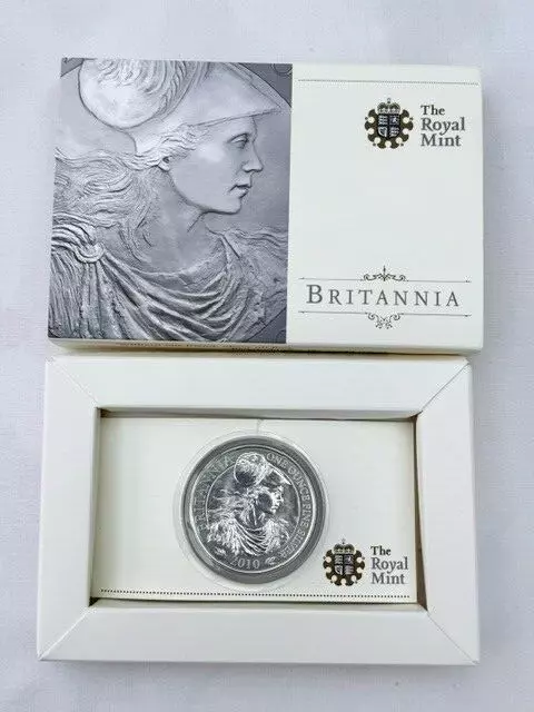 Britannia Portrait 2010 eine Unze 0,999 Silber £2 Kronmünze Royal Mint Bullion