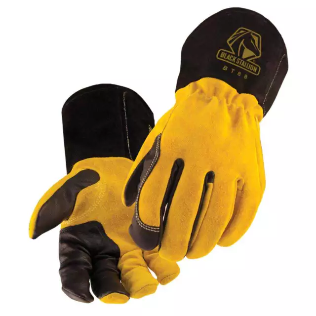Black Stallion BSX BT88 Xtreme Kidskin/Cowhide TIG Welding Gloves X-Large