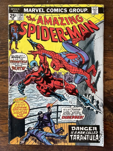 Amazing Spider-Man #134 (Marvel. 1974) 1st Tarantula, 2nd Punisher Cameo