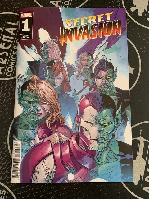 Secret Invasion #1 2023 Marvel Comics 1:25 Camuncoli Variant Avengers Skrull