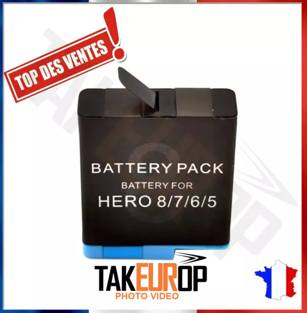 AHDBT-801 Battery for GoPro HERO 8 7 6 or 5 - 1220mAh - Battery for GoPro Hero