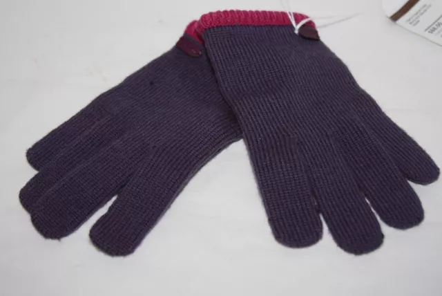 Coach Block Knit Texting gloves Iris XSmall 3