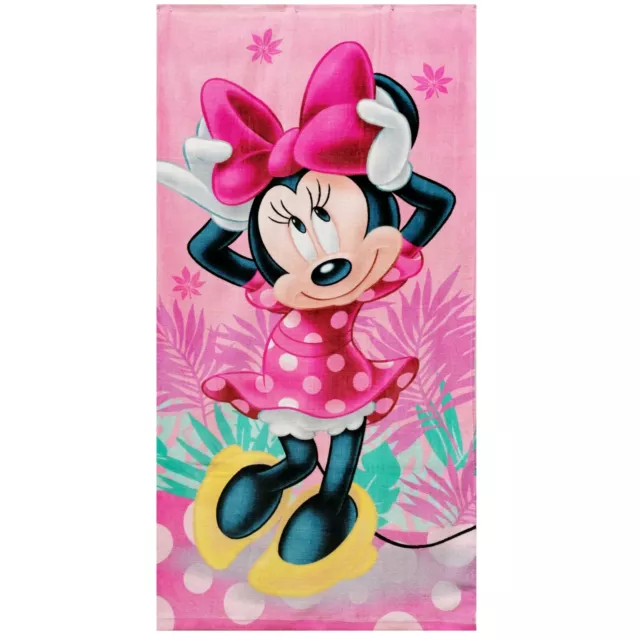 Disney Minnie Tropical Toalla Algodón 100% Toalla de Playa 70x140cm Niños