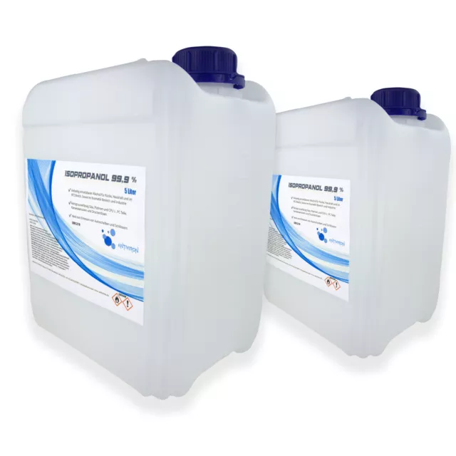 10 Liter Isopropanol Isopropylalkohol IPA 99,9 %  Entfetter Reiniger (2x5Liter)