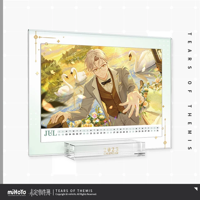 Tears of Themis Vilhelm 2023 Acrylic Memorial Official Table Calendar Xmas Gift