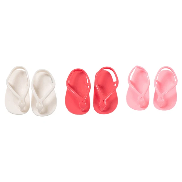 3 Pairs Creative Mini Shoes Girls Doll Costume Baby Decorate