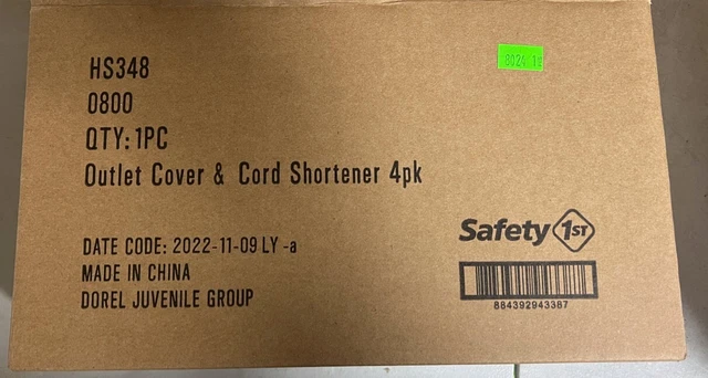 Safety 1St Hs348 Outlet Cover & Cord Shortener (4-Pack)