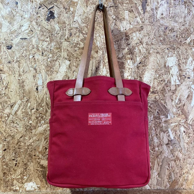 Filson MADE IN USA STYLE FRM7260 RUGGED TWILL Tote Bag RED LABEL Nanamica