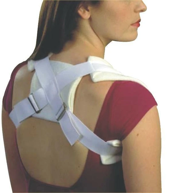 Fleece Clavicle Support 4 Way lambskin shoulder strap   Alex Orthopedic