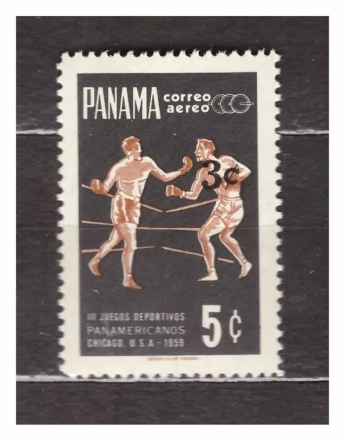 Panama 1966 MNH Boxing 3c On 5c Langzeitaufenthalt 1v Scott #C349 37275