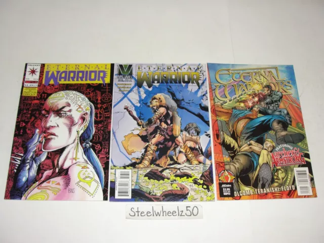 Eternal Warrior #6 & 37 & Archer & Armstrong #1 Comic Lot Valiant 1993 Acclaim