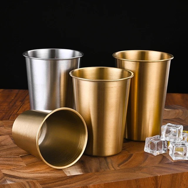 Copa Trofeo de Cerveza 240-500ml Altura Dorada 8cm -12cm Plata Acero Inoxidable