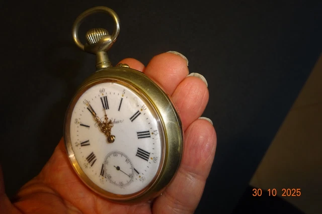 Montre à Gousset Ancienne En état De Marche - Occasion - Pièce Vintage Fonctionnelle