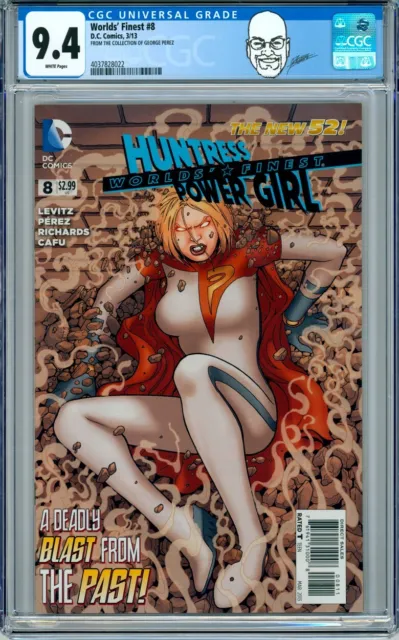 George Perez Pedigree Collection CGC 9.4 Worlds' Finest #8 Huntress Power Girl