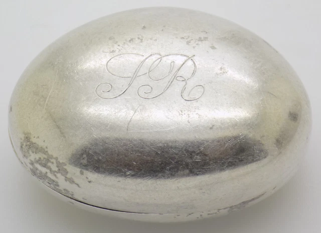 Vintage Italian Handmade Genuine Silver Candy "Confetto" Pill Snuff Trinket Box