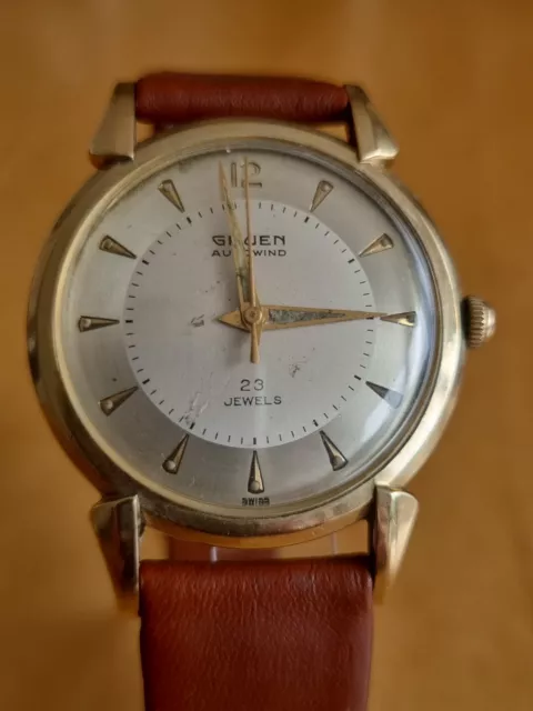 Schöne Sehr Seltene Vintage Gruen Precision  Automatic Herrenarmbanduhr