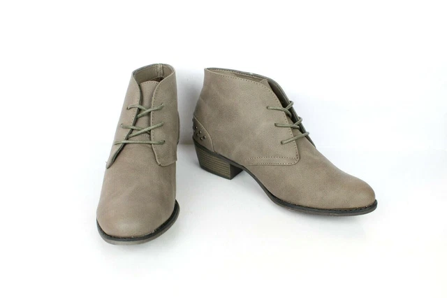 Bottines LIGNE A SUIVRE Cuir synthétique Gris taupe T 39 / UK 5.5 trés bon état